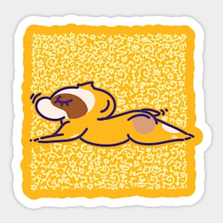 Cute Racoon Animal Yoga #3 Doodle Edition Sticker